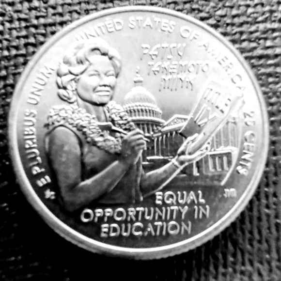 2024-P Commemorative Quarter Coin Patsy Takemoto  Excellent Circulated Condition - Picture 1 of 2